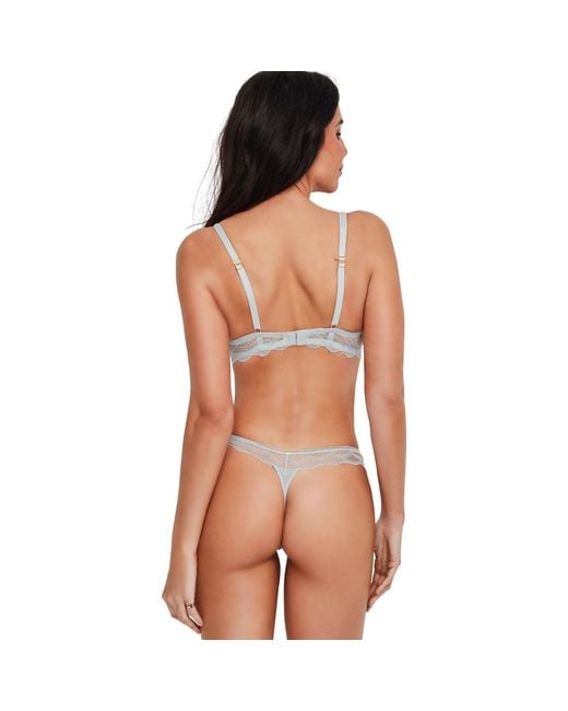 Culottes & Slips String Manuela Selmark en coloris Gray