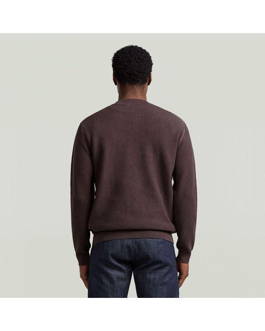 Pull D28563-E620-H887 Java G-Star pour homme en coloris Brown