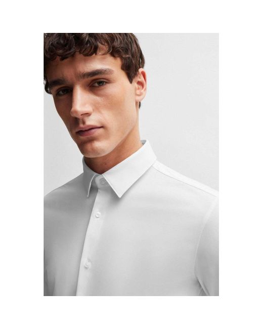 Chemise Chemise blanche BOSS pour homme en coloris Blanc Lyst