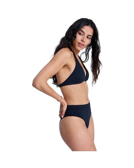 Maillots de bain Solid Essentials Moderate High Leg Roxy en coloris Black