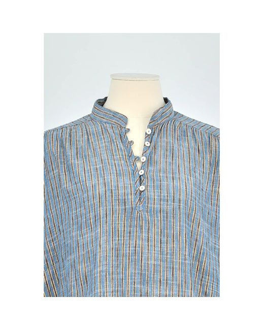 Blouses Blouse en coton bleue Des Petits Hauts en coloris Blue