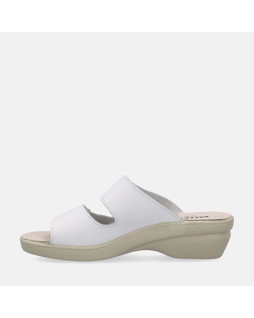 Mules CIABATTE Valleverde en coloris White