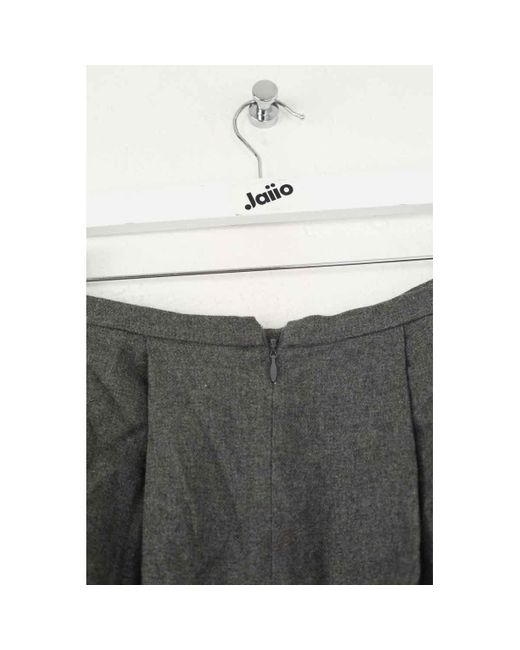 Jupes Mini jupe en laine grise Tara Jarmon en coloris Gray