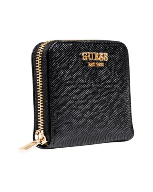 Guess Portemonnee Laurel Ii Slg Small Zip Around Swzg74 59137 in het Black