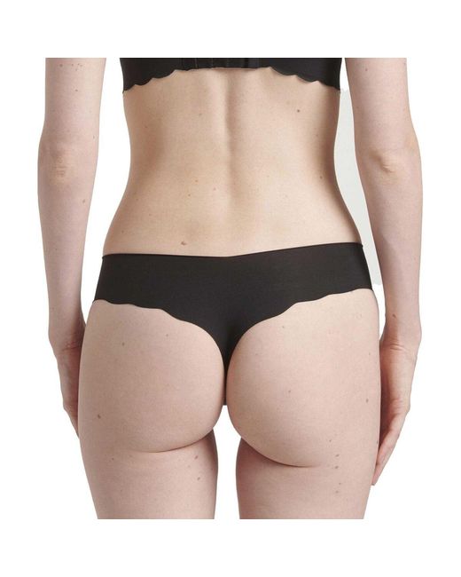 Strings String Zero Microfiber Hipstring 2.0 Sloggi en coloris Black