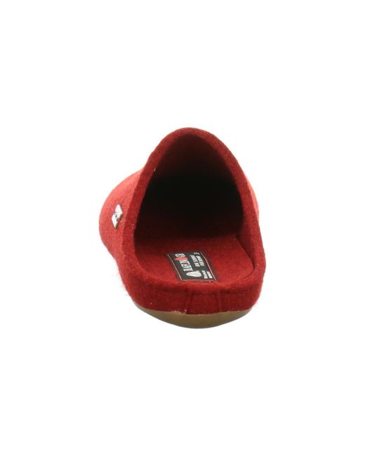 Chaussons Haflinger pour homme en coloris Red