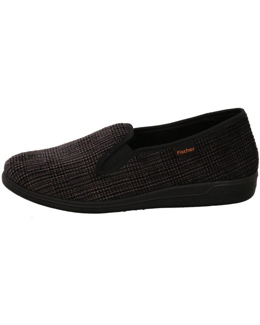 Chaussons Fischer pour homme en coloris Black