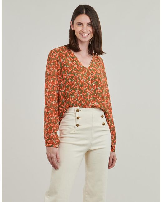 ONLY Blouse Onlmiley in het Brown