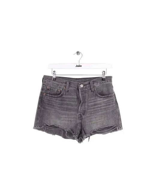 Short Mini Short Levi's en coloris Gray