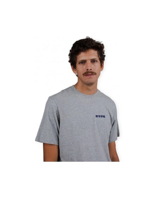 T-shirt T-Shirt Out of Office - Grey Brava Fabrics pour homme en coloris Gray