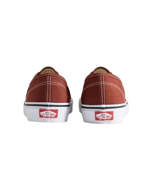 Baskets Basses Authentic Vans pour homme en coloris Red