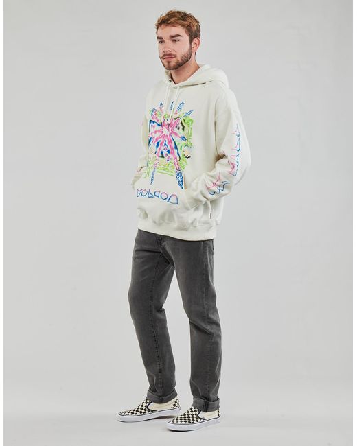 Volcom Capuchon Sweaters Fa Ryser Po in het Gray voor heren