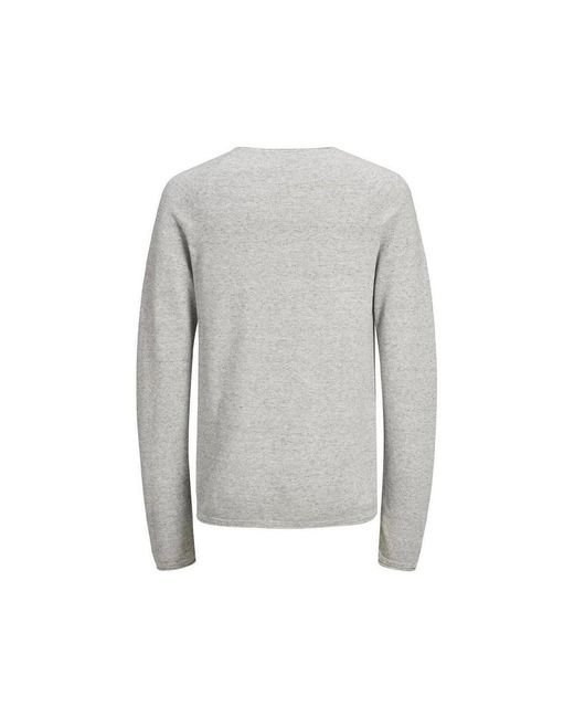 Pull Knit Crew Jack & Jones pour homme en coloris Gray
