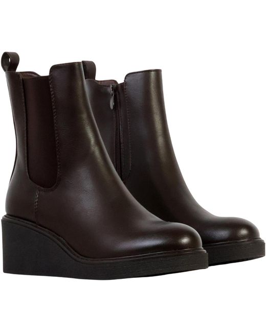 Bottines Bottines À Zip Super Mode en coloris Black