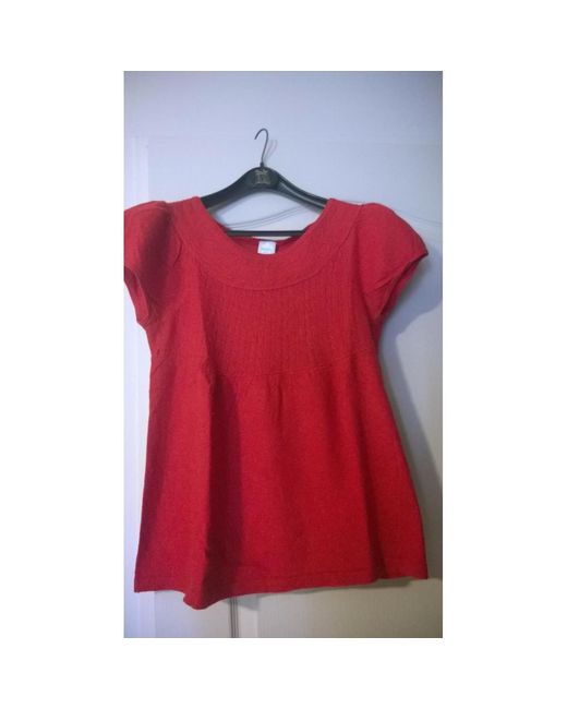 Debardeur Pull Laine Camaïeu en coloris Red