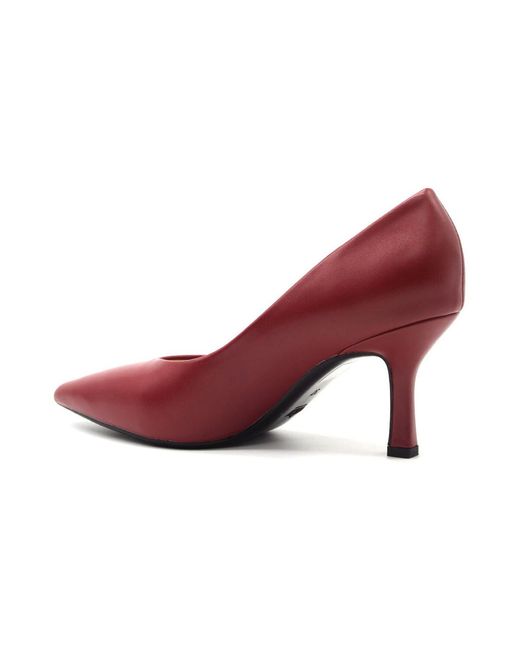 Chaussures escarpins decollete in pelle Francescomilano en coloris Red