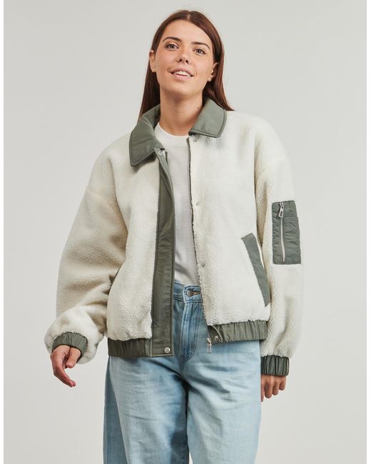ONLY Windjack Onlsiena Teddy Mix Jacket in het Gray