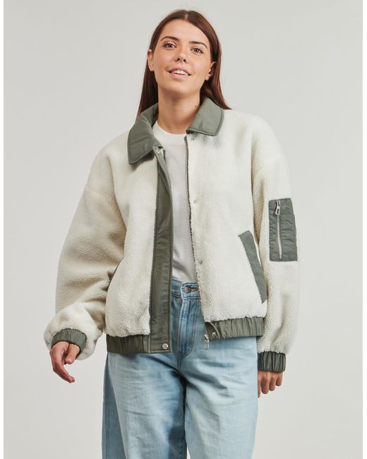 ONLY Gray Damen-Jacke Onlsiena Teddy Mix Jacket