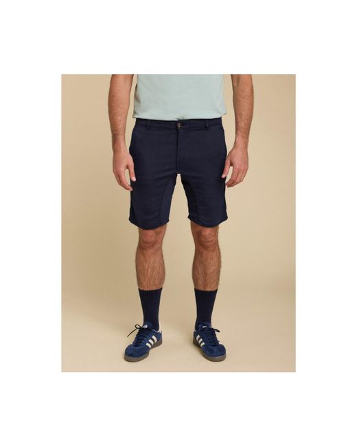 Short - DENING SHORT CHINO INDIGO2 Pullin pour homme en coloris Blue