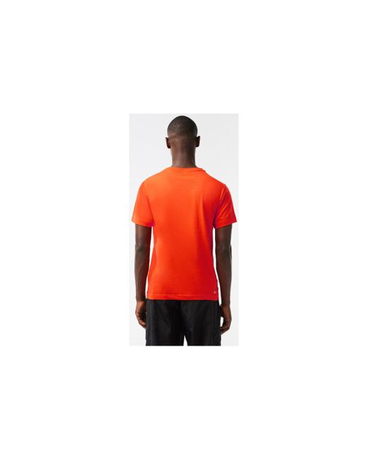 T-shirt T-SHIRT SPORT REGULAR FIT EN COTON ORANGE Lacoste pour homme