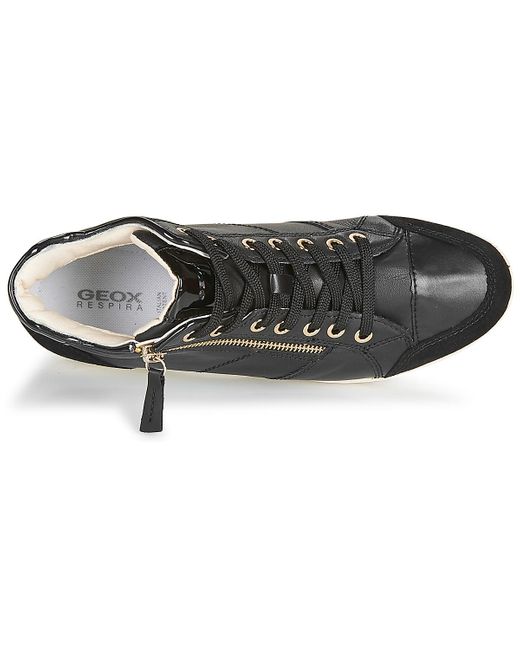 Geox Myria Shoes (high-top Trainers) in Black - Lyst