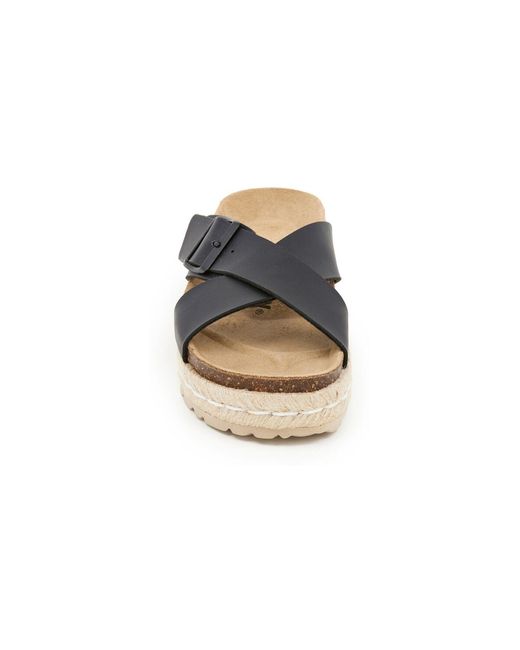 Sandales Compensées 8235C19 Billowy en coloris Black
