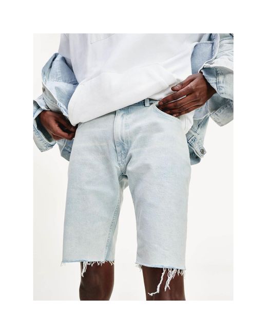 Tommy Hilfiger Korte Broek Mw0mw13716 in het Blauw voor heren - Lyst