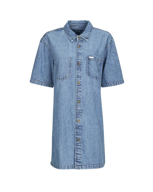 Guess Blue Kurze Kleider Oversize Ss Dress