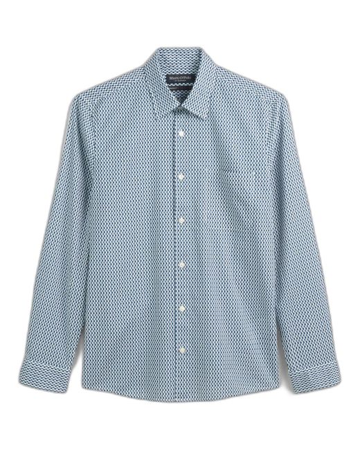 Marc O' Polo Overhemd Lange Mouw Chemise Manches Longues Col Kent in het Blue voor heren