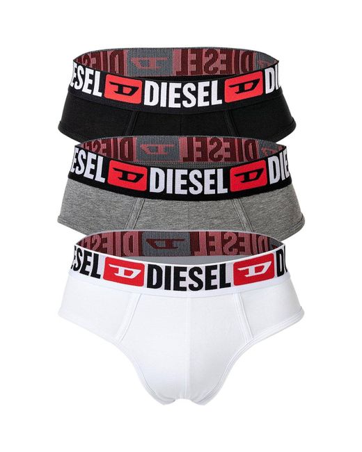 Slips Slip Paquet de 3 UMBR-ANDRETHREEPACK DIESEL pour homme en coloris Black