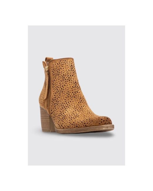 Bottes à talon 145037 Xti en coloris Brown