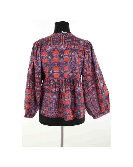 Blouses Blouse en coton multicolore Ba&sh en coloris Red
