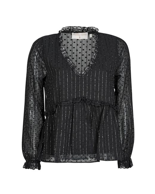 Moony Mood Blouse Pabbenant in het Black