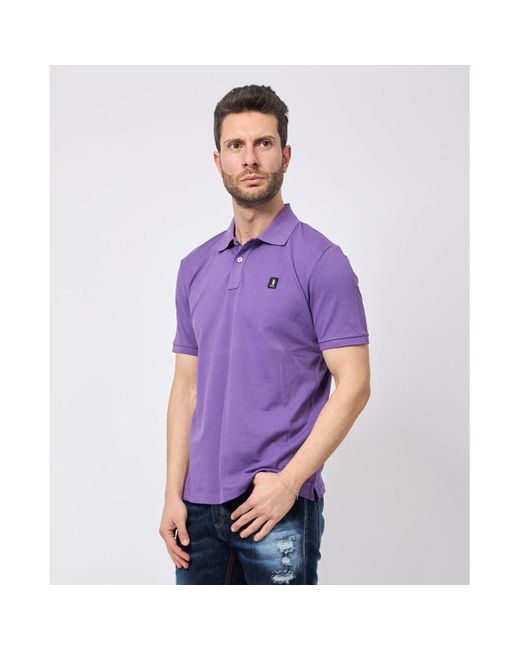 T-shirt Polo pour avec patch logo Refrigue pour homme en coloris Purple