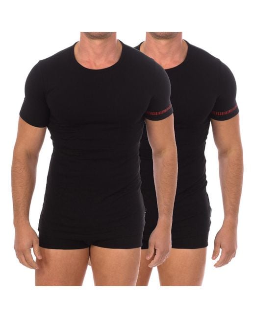 T-shirt BKK1UTS05BI-BLACK Bikkembergs pour homme