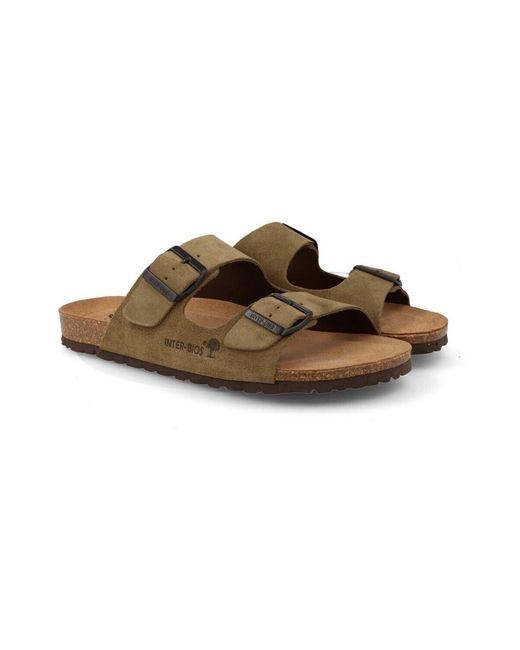 Sandales Interbios pour homme en coloris Brown