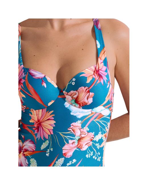 Maillots de bain Maillot de bain une pièce préformé multipositions Rimini Lisca en coloris Blue
