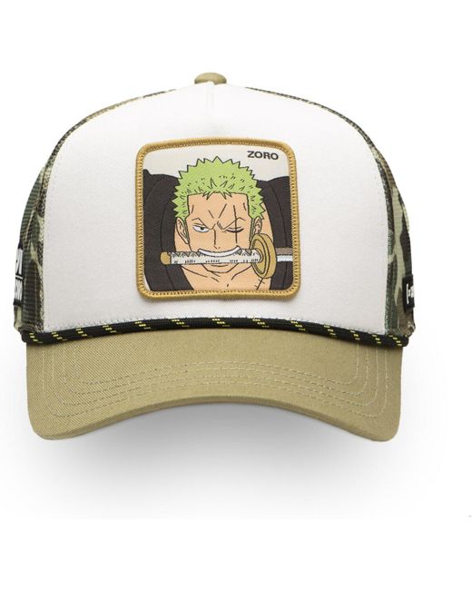 Casquette Casquette trucker premium avec filet One piece Zoro Camo Capslab pour homme en coloris Green
