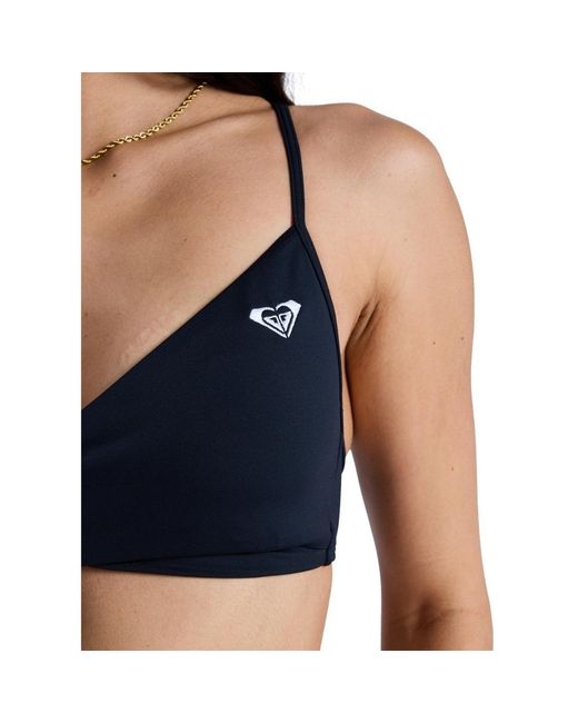 Maillots de bain Solid Essentials Wrap Bra Roxy en coloris Blue