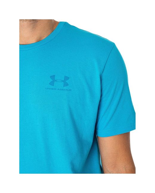 T-shirt T-Shirt Manche Courte Sportstyle Poitrine Gauche Under Armour pour homme en coloris Blue