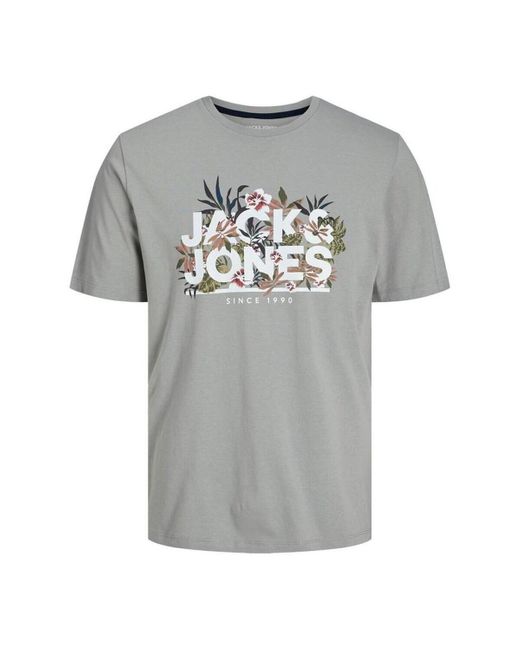 T-shirt Jack & Jones pour homme en coloris Gray