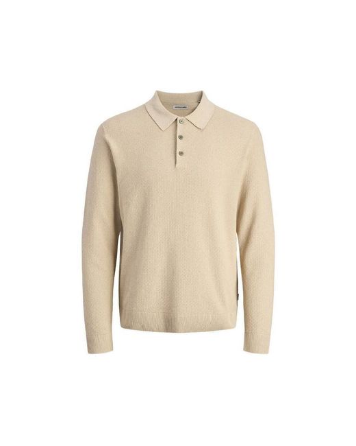 Polo 12284506-PUR Jack & Jones pour homme en coloris Natural