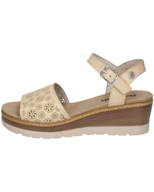 Sandales compensées Refresh en coloris Metallic