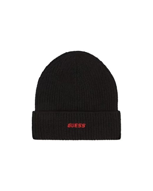 Bonnet Logo Guess pour homme en coloris Black