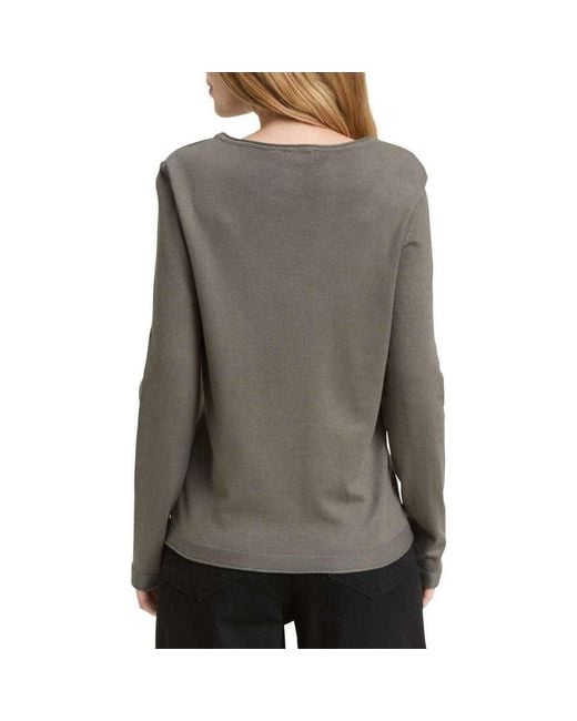 Pull 5659901 Tom Tailor en coloris Gray