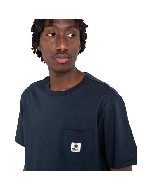 T-shirt Basic Pocket Element pour homme en coloris Blue