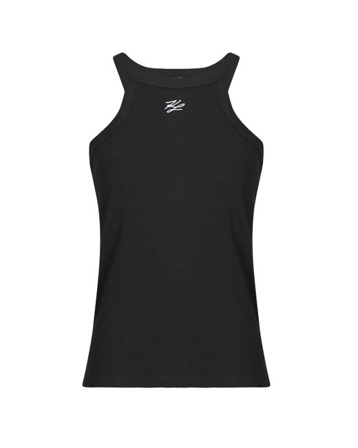 Karl Lagerfeld Blouse Autograph Tank in het Black