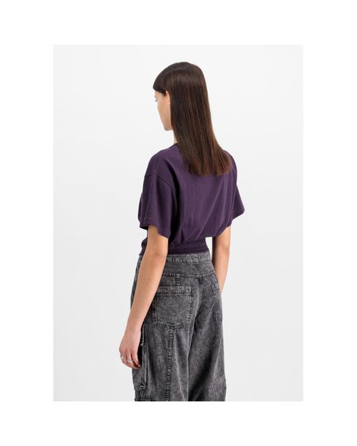 T-shirt Waisted T Women - Plum Alpha Industries en coloris Purple