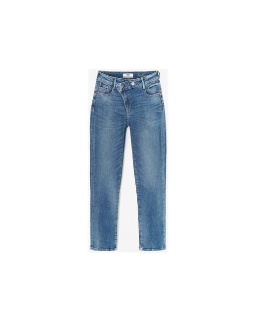 Jeans Zep pulp regular taille haute 7/8ème jeans bleu Le Temps Des Cerises en coloris Blue