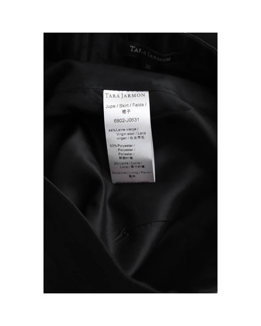 Jupes Jupe en laine noire Tara Jarmon en coloris Black